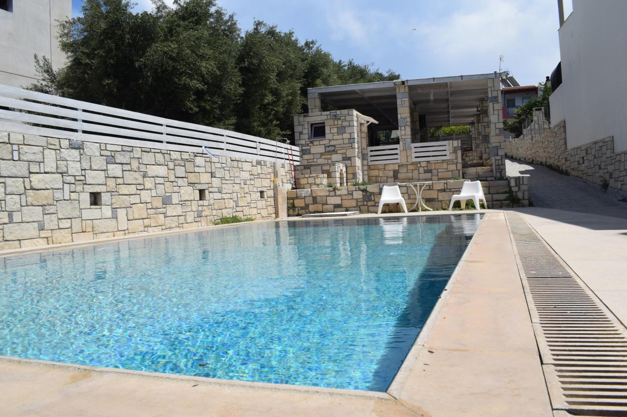 Aquarock Villa With Private Pool Prassas Luaran gambar