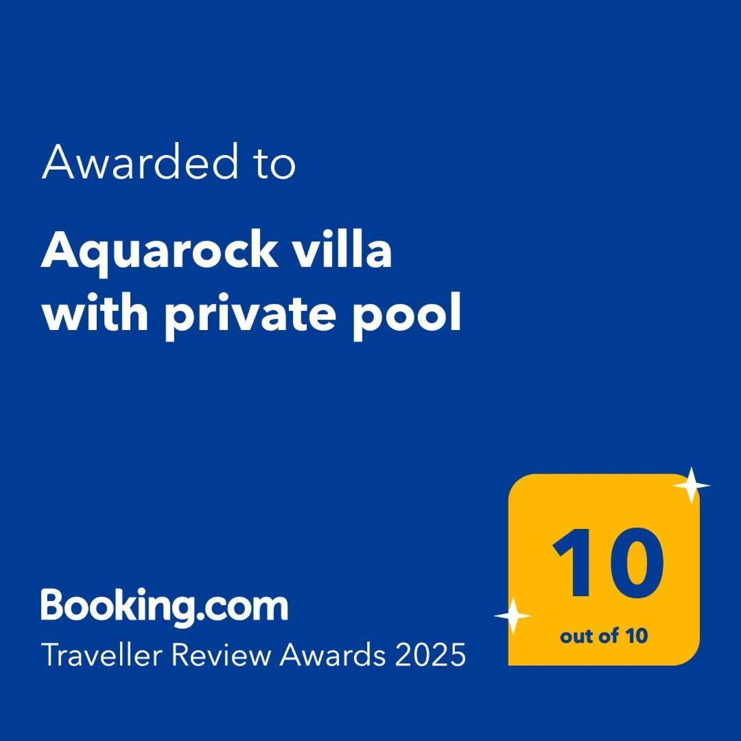 Aquarock Villa With Private Pool Prassas Luaran gambar